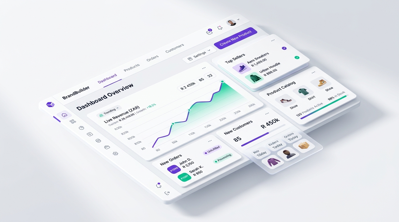 StoreBuilder Real-time eCommerce Dashboard Preview